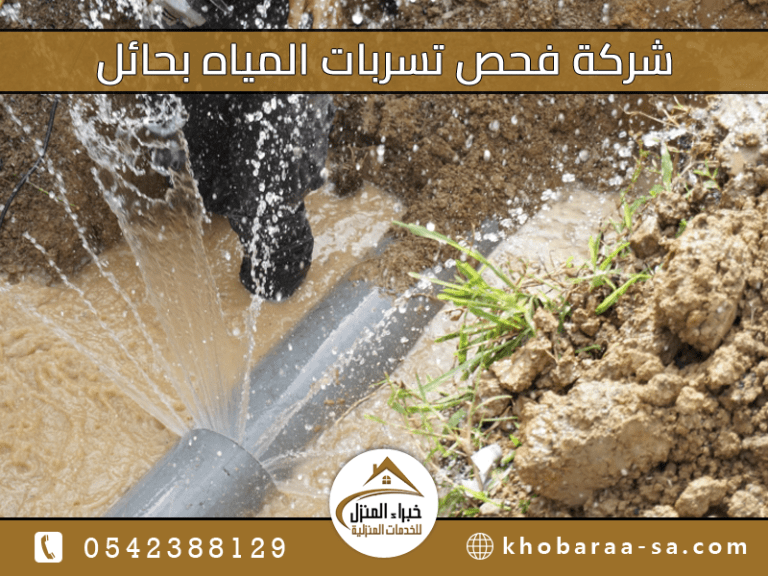 شركة فحص تسربات المياه بحائل